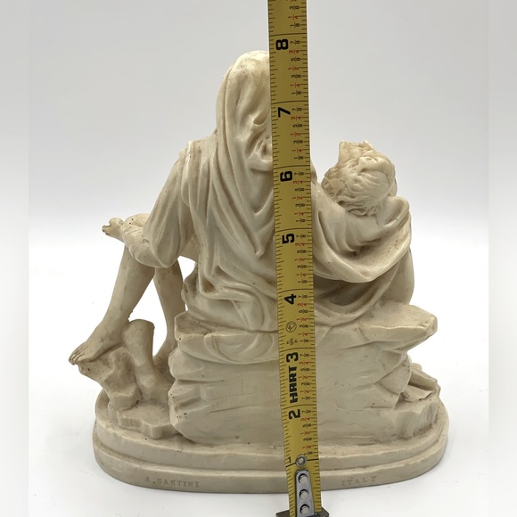 Michelangelo’s Pieta Sculpture by A. Santini: Madonna & Jesus after Crucifixion - Picture 14 of 16